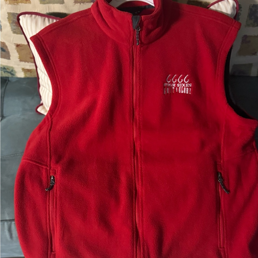Yellowstone Four Sixes Red Fleece Vest